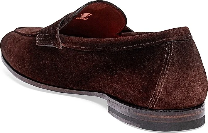 Men's Carlos Suede Penny Loafers - Light Brown - Size 7 - Image 9