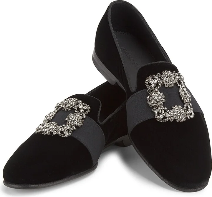 Men's Carlton Crystal-Buckle Loafers - Black Suede - Size 9.5 - Image 10