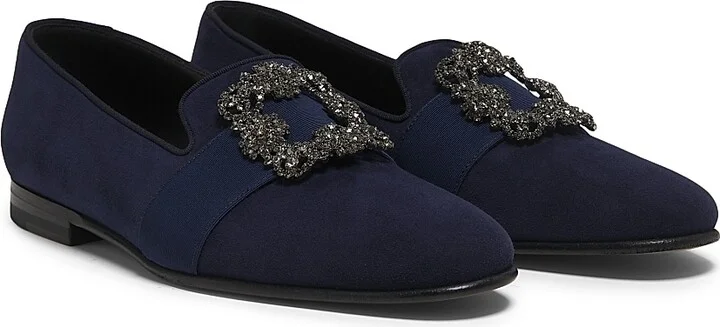 Men's Carlton Suede Loafers - Navy - Size 8 - Image 2