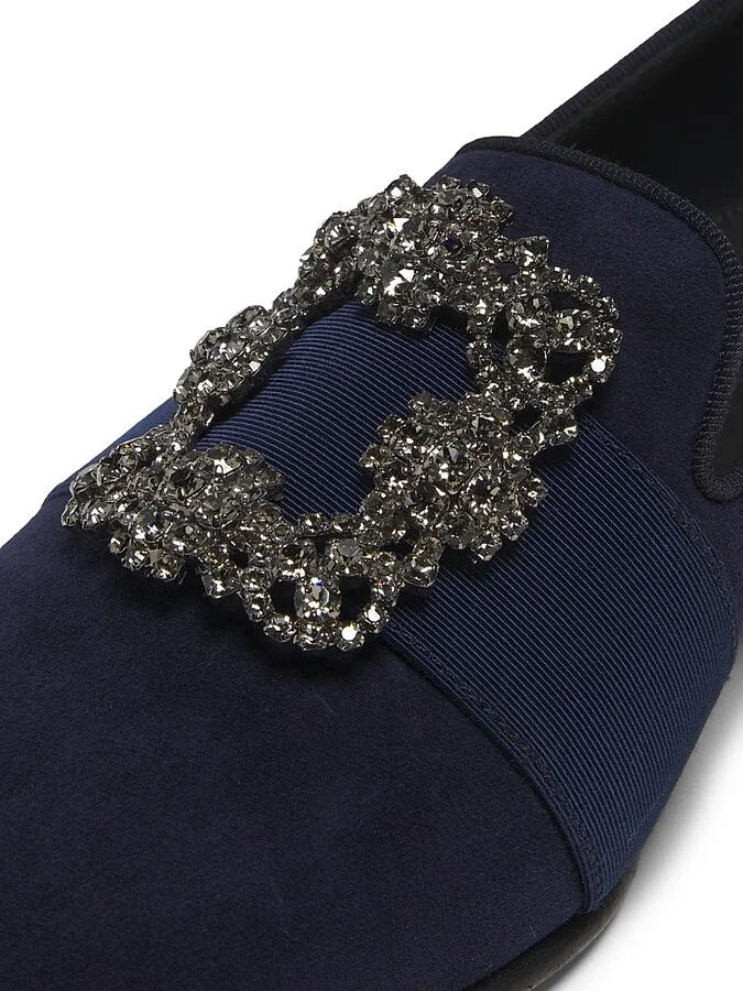 Men's Carlton Suede Loafers - Navy - Size 8 - Image 5