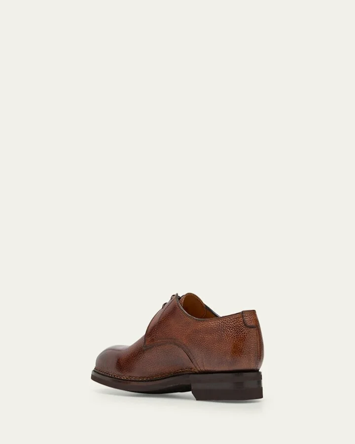 Men's Carnera Soft Grain Leather Derby Shoes - Image 5