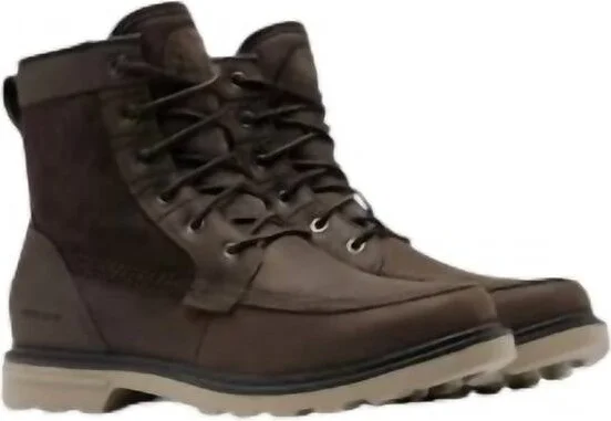 Men's Carson Storm Waterproof Fashion Boots In Blackened Brown, Khaki Ii