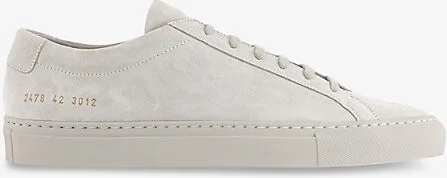 Mens Carta Suede Achilles Branded Suede Low-Top Trainers Eur 41 / 7 Uk Men