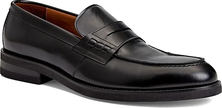 Men's Carter Leather Penny Loafers - Black - Size 10 - Image 2