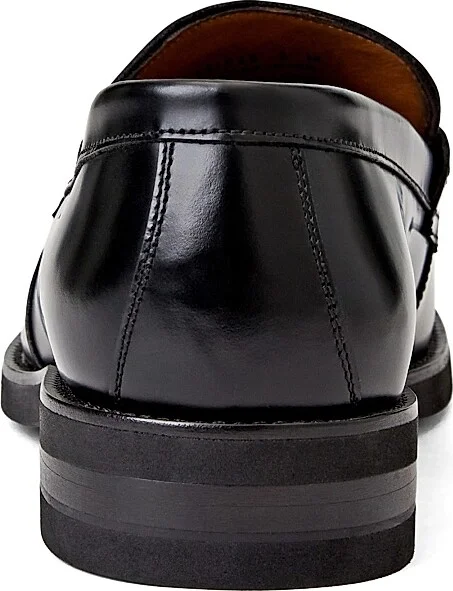 Men's Carter Leather Penny Loafers - Black - Size 10 - Image 3