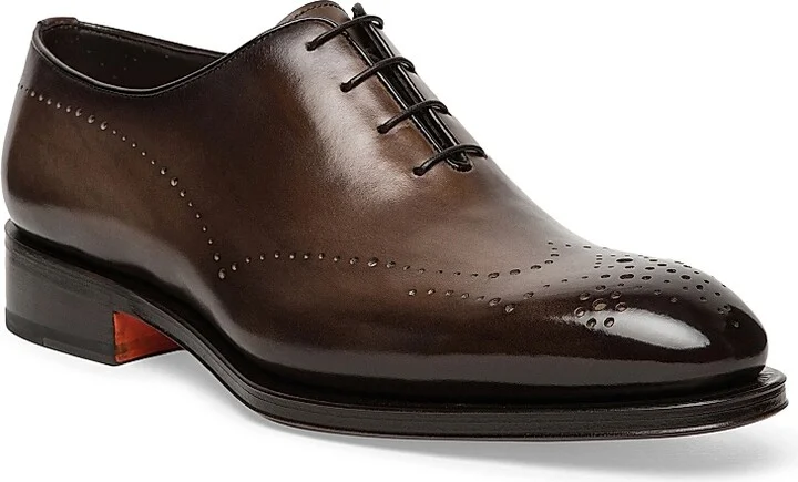 Men's Carter Wholecut Oxfords - Dark Brown - Size 7.5 - Image 2