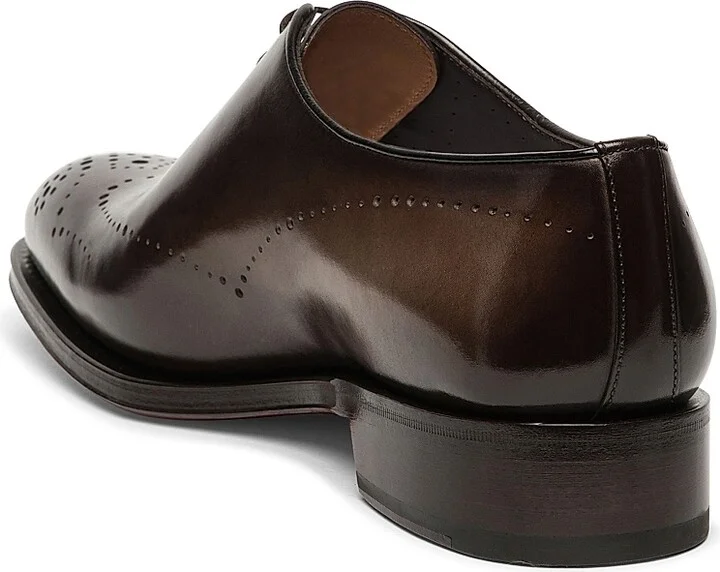 Men's Carter Wholecut Oxfords - Dark Brown - Size 7.5 - Image 4