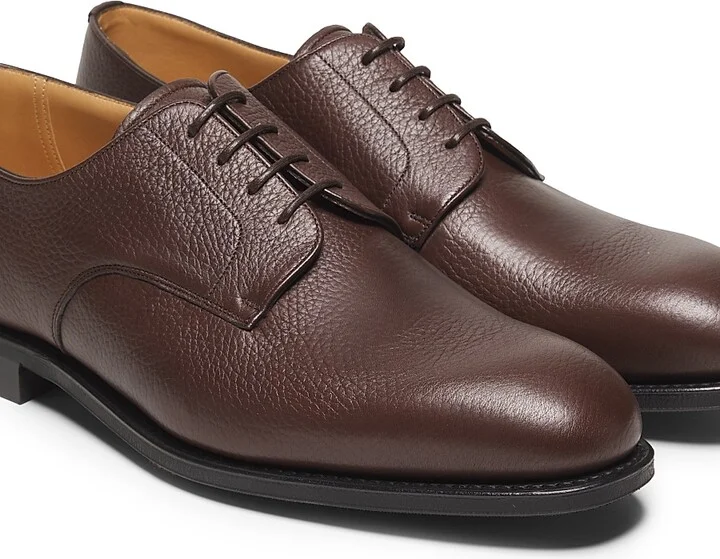 Men's Cartmel Leather Derbys - Brown - Size 10 - Image 2