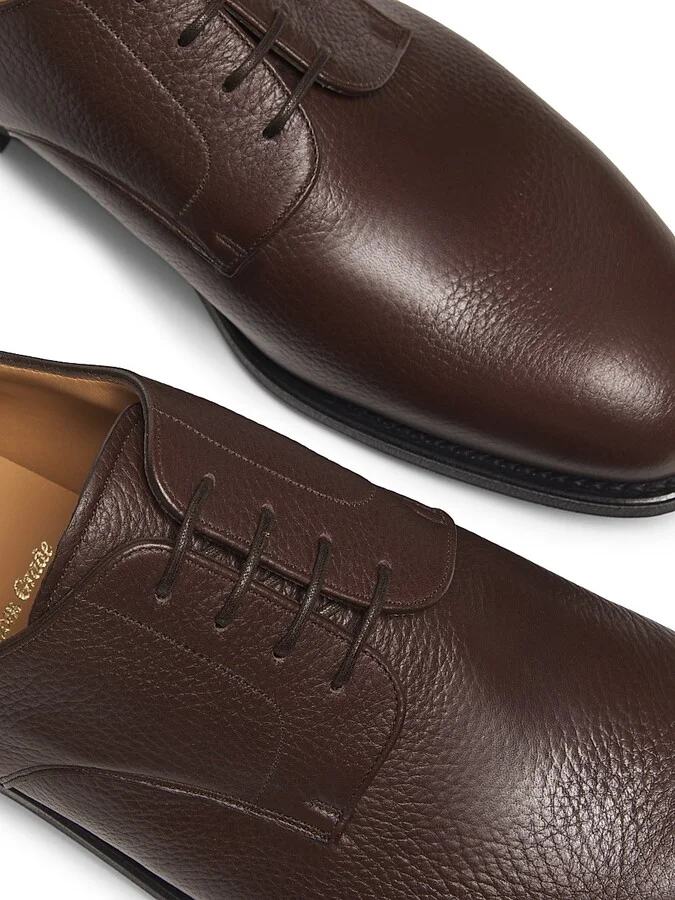 Men's Cartmel Leather Derbys - Brown - Size 10 - Image 6