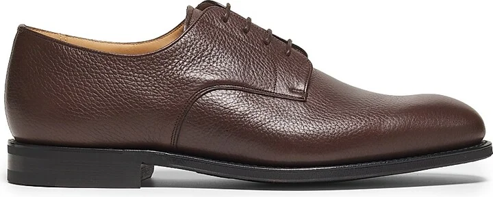 Men's Cartmel Leather Derbys - Brown - Size 10