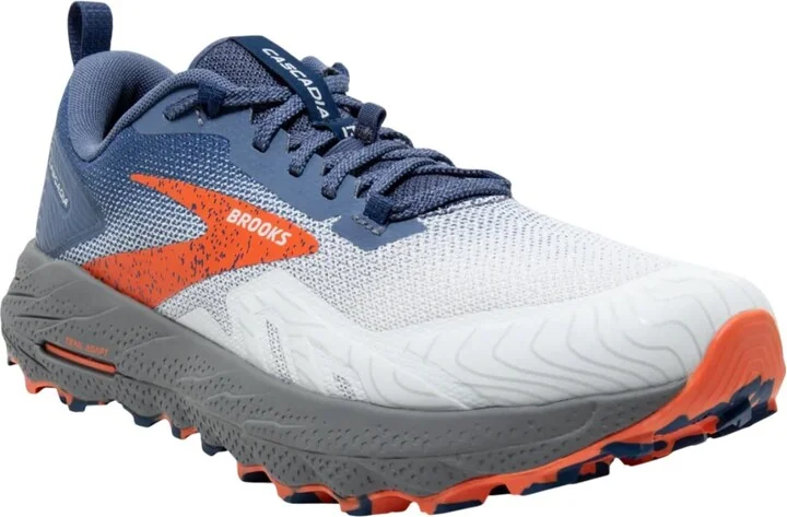 Men's Cascadia 17 Shoe In Blue/navy/firecracker