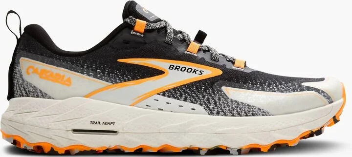 Men's Cascadia 18 Shoes In Black/blue Wash/orange