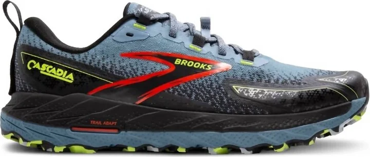 Men's Cascadia 18 Shoes In Citadel/ebony/lime