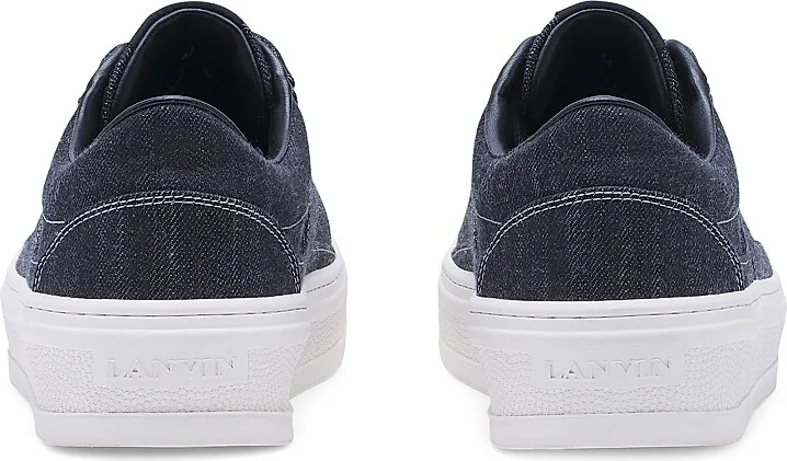 Men's Cash Sneakers in Denim - Black White - Size 6 - Image 3