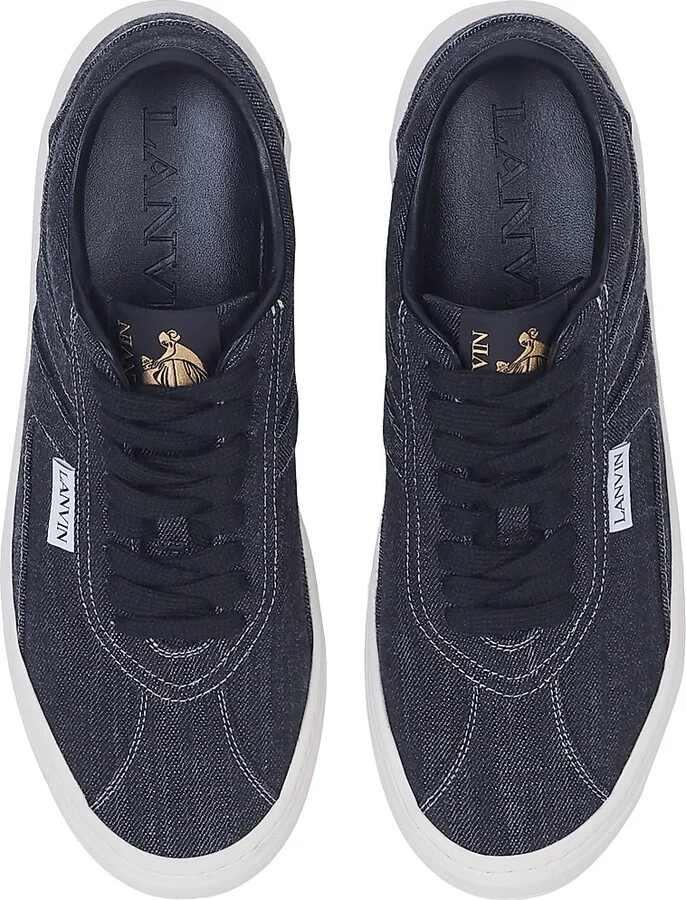 Men's Cash Sneakers in Denim - Black White - Size 6 - Image 4