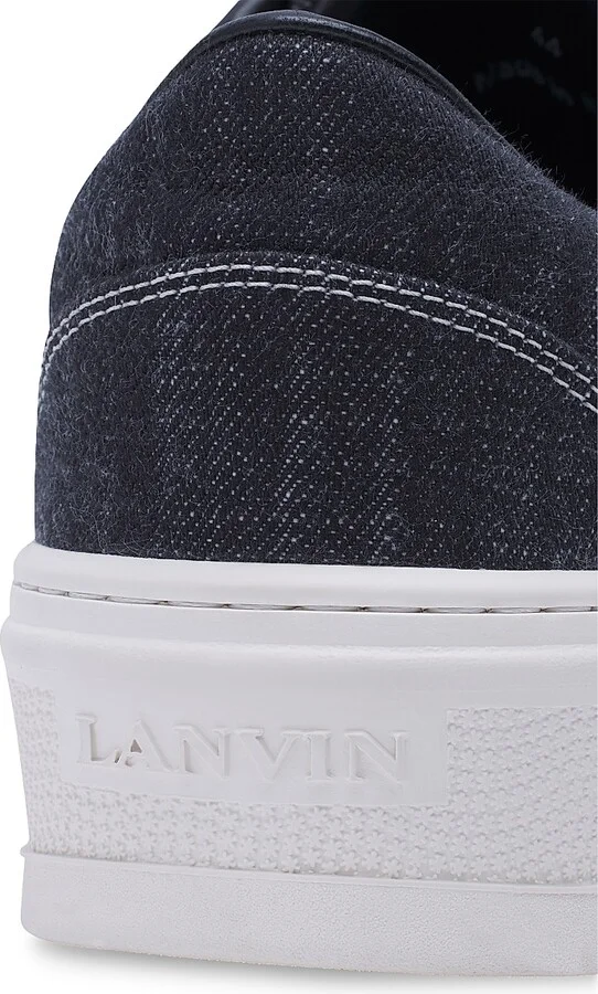 Men's Cash Sneakers in Denim - Black White - Size 6 - Image 5