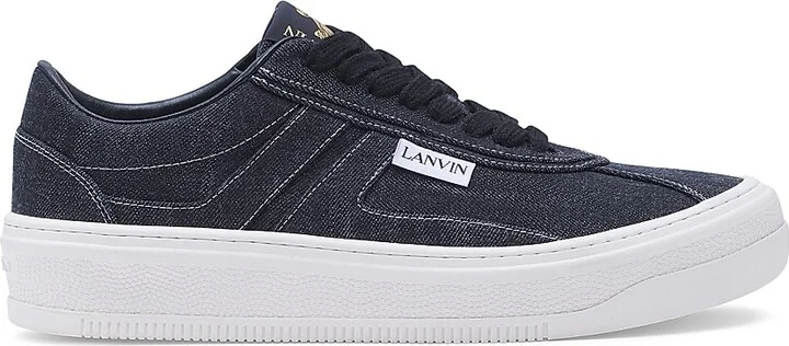 Men's Cash Sneakers in Denim - Black White - Size 6