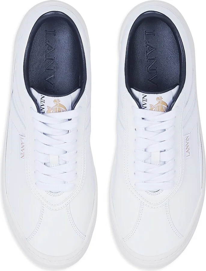 Men's Cash Sneakers in Leather - White - Size 6 - Image 3