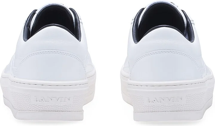 Men's Cash Sneakers in Leather - White - Size 6 - Image 4