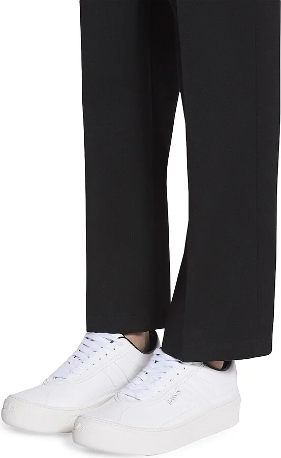 Men's Cash Sneakers in Leather - White - Size 6 - Image 6