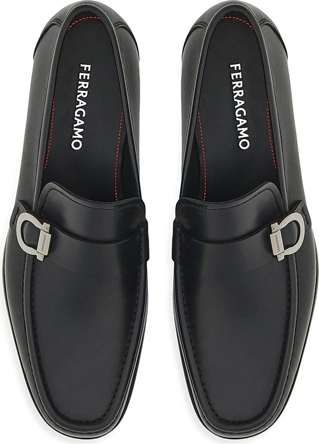 Men's Caspian Leather Loafers - Nero - Size 9 - Image 3