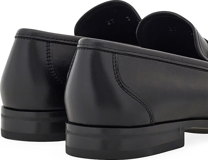 Men's Caspian Leather Loafers - Nero - Size 9 - Image 5