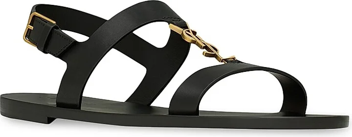 Men's Cassandre Sandals in Smooth Leather - Black - Size 7 - Image 2