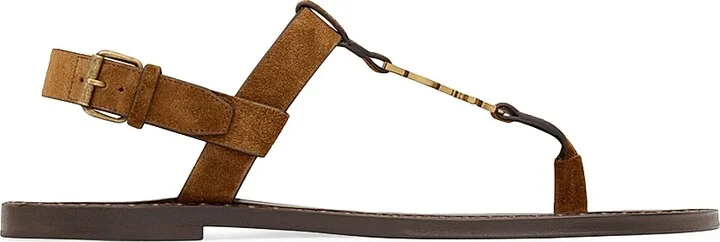 Men's Cassandre Sandals In Suede - Brown - Size 9