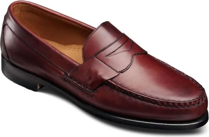 Men's Cavanaugh Penny Loafer In Oxblood