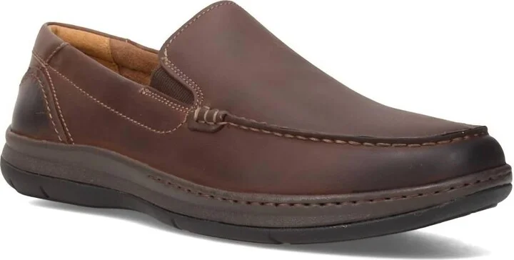 Men's Central Moc Toe Venetian Loafer In Brown
