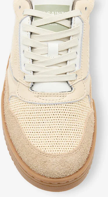 Mens Chalk White/Cl Regan Mesh and Leather Low-Top Trainers Eur 41 / 7 Uk Men - Image 2