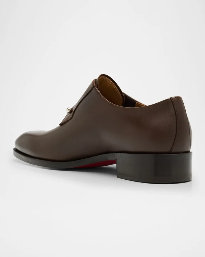 Men's Chambeli Monk-Strap Leather Loafers - Image 6