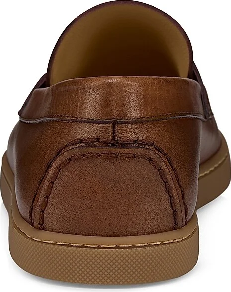 Men's Chambeliboat Patinated Leather Loafers - Havane - Size 10.5 - Image 3