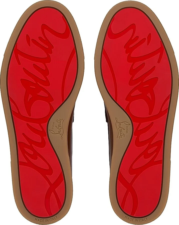 Men's Chambeliboat Patinated Leather Loafers - Havane - Size 10.5 - Image 5