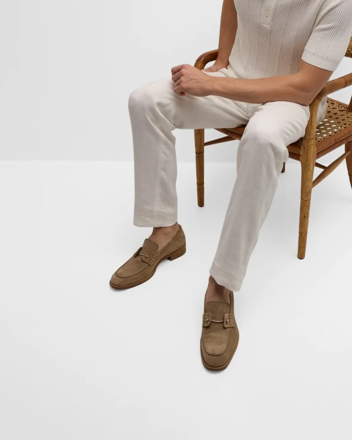 Men's Chambelimoc Collar Pin Penny Loafers - Image 5