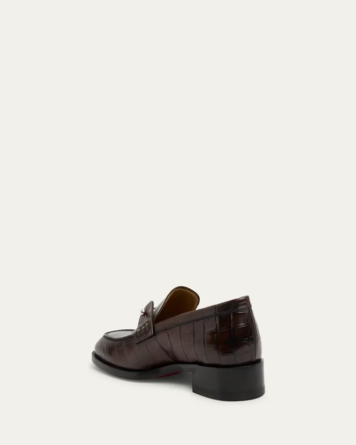 Men's Chambelimoc Croc-Effect Loafers - Image 4