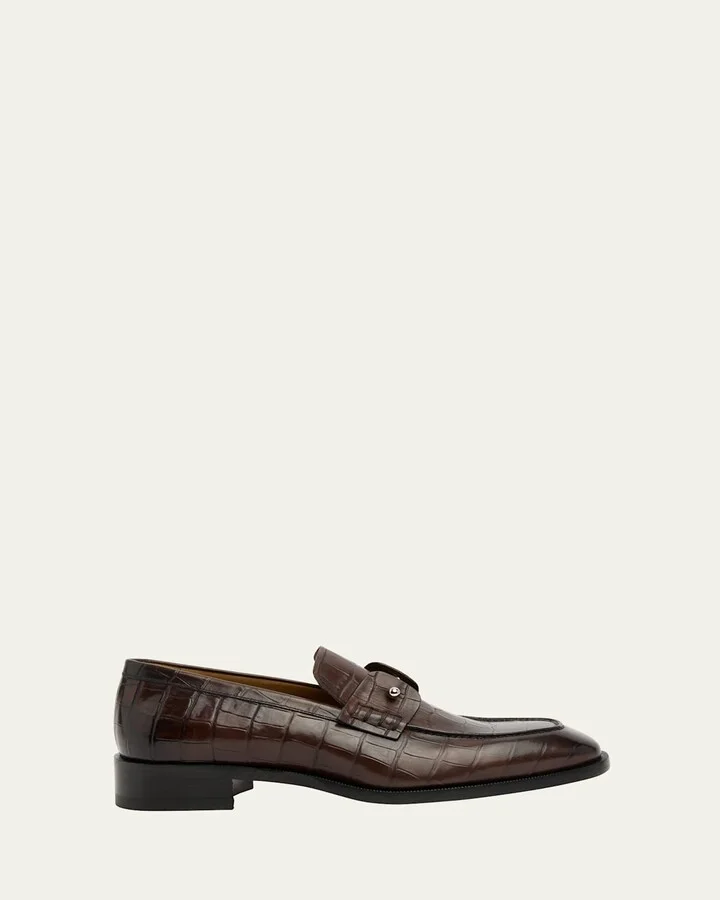 Men's Chambelimoc Croc-Effect Loafers