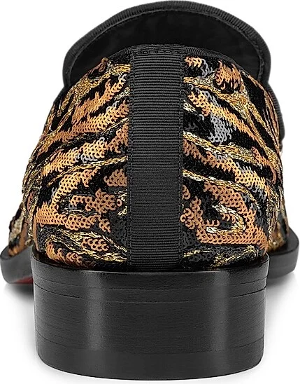 Men's Chambelimoc Night Strass Ocelot Loafers - Size 8 - Image 3