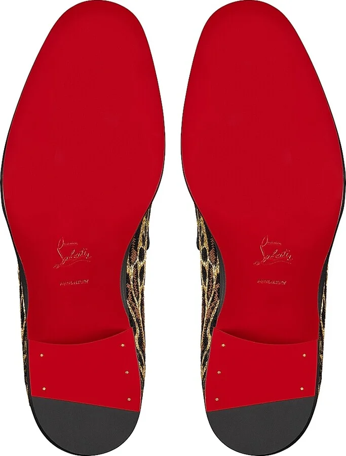 Men's Chambelimoc Night Strass Ocelot Loafers - Size 8 - Image 5