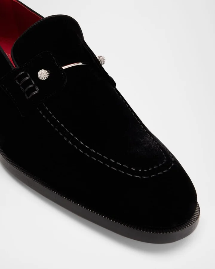 Men's Chambelimoc Night Strass Velvet Loafers - Image 4
