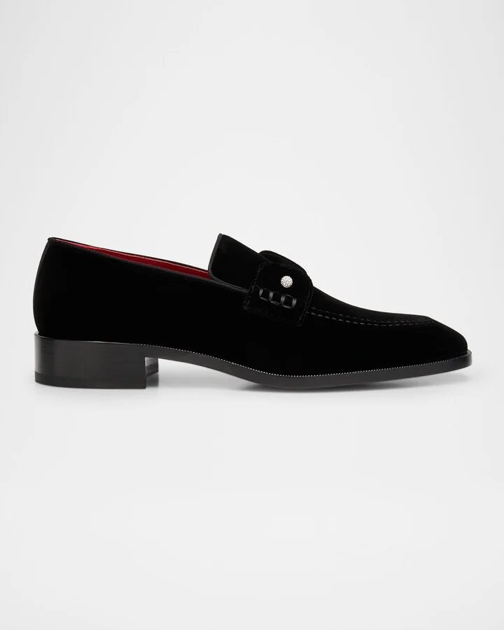 Men's Chambelimoc Night Strass Velvet Loafers
