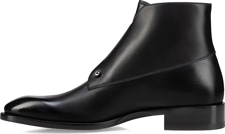 Men's Chambelimonk Leather Boots - Black - Size 8 - Image 4