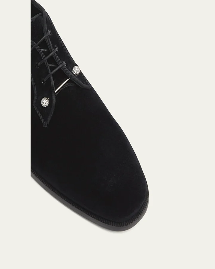 Men's Chambeliss Night Strass Velvet Derby Shoes - Image 2