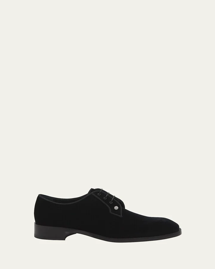 Men's Chambeliss Night Strass Velvet Derby Shoes