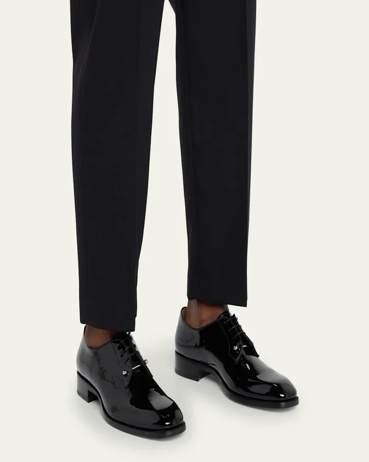 Men's Chambeliss Patent Leather Derby Shoes - Image 4