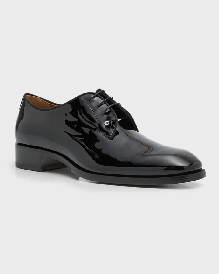 Men's Chambeliss Patent Leather Derby Shoes - Image 5
