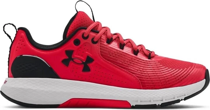 Men's Charged Commit Tr 3 Training Shoes In Red Halo Gray Black
