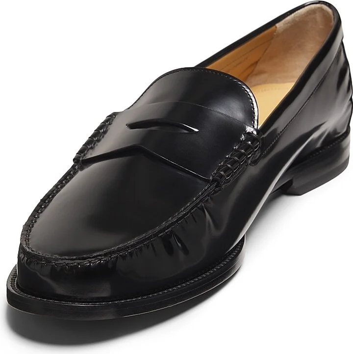 Men's Charlex Leather Penny Loafers - Black - Size 11.5 - Image 2