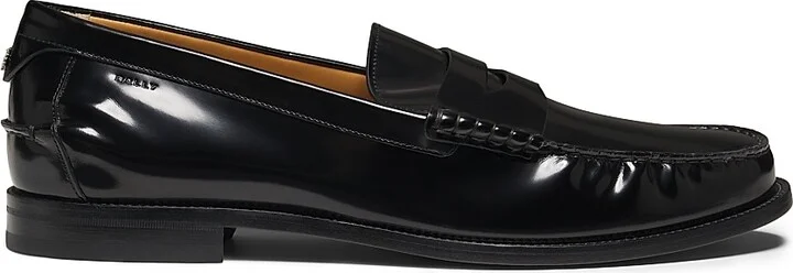 Men's Charlex Leather Penny Loafers - Black - Size 11.5