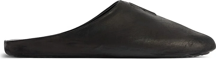 Men's Château Flat Mules - Black - Size 7
